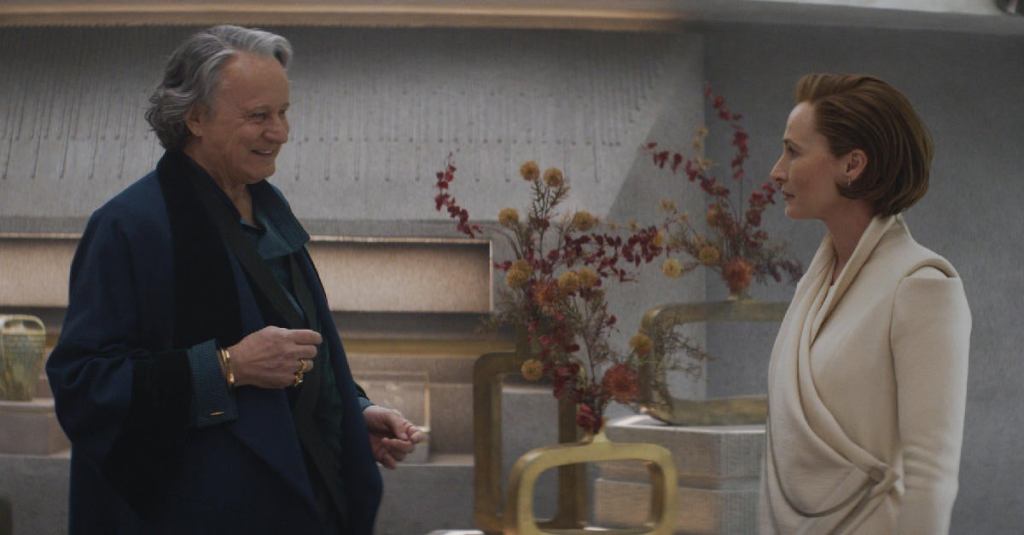 Luthen Rael and Mon Mothma in Season 1 of Andor.