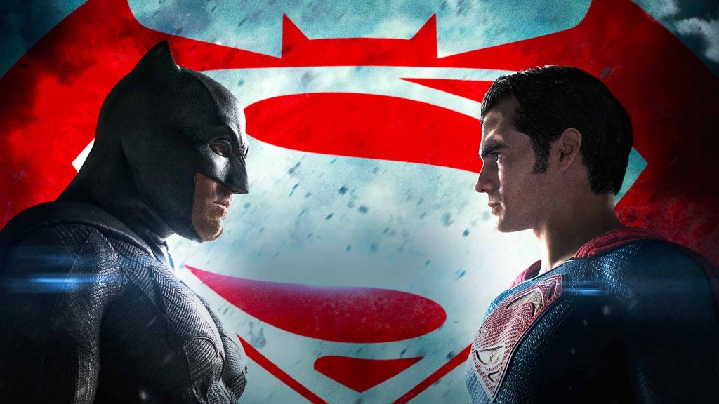 Batman v Superman squaring off