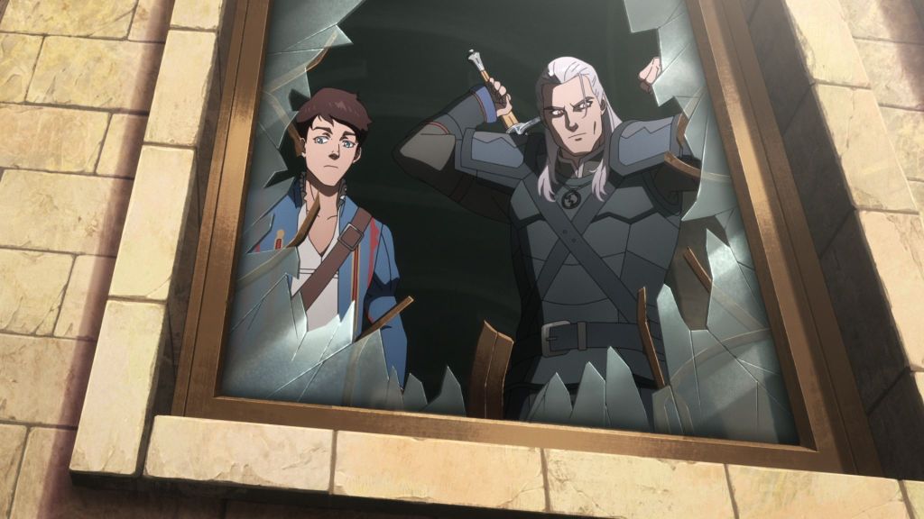 Geralt of Rivia and Jaskier in The Witcher Sirens of the Deep