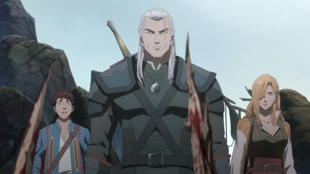 Geralt of Rivia, Dessi, and Jaskier in The Witcher Sirens of the Deep